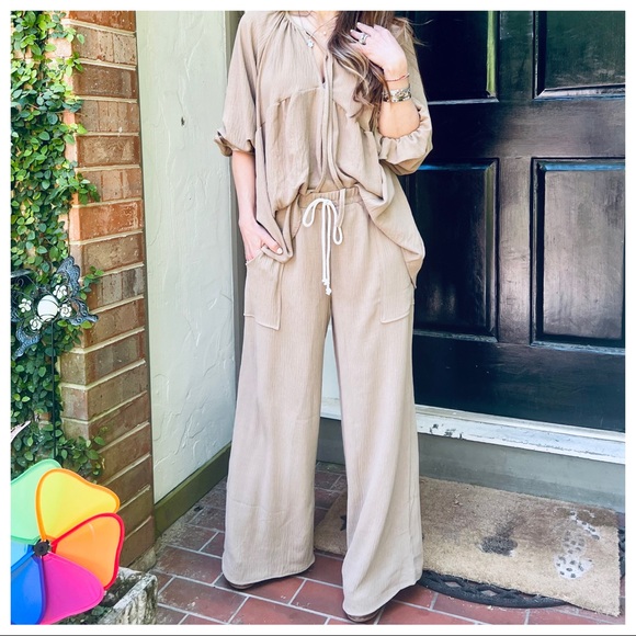 ShopEvelynne Pants - Stylish and Trendy Boho wide leg pants with pockets